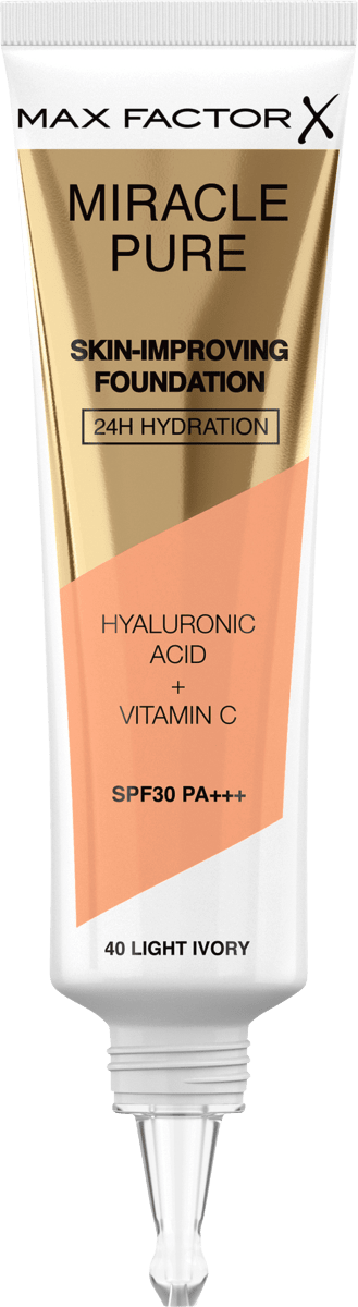 Foundation Miracle Pure 40 Light Ivory, LSF 30, 30 ml