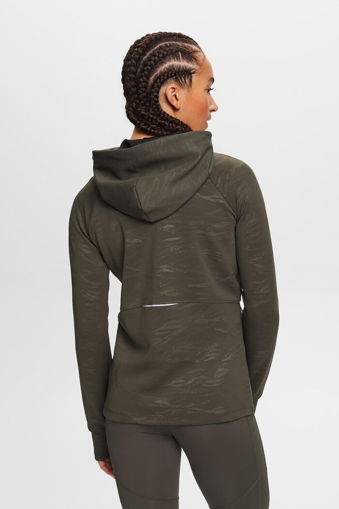 Gemusterte Active-Trainingsjacke, E-DRY