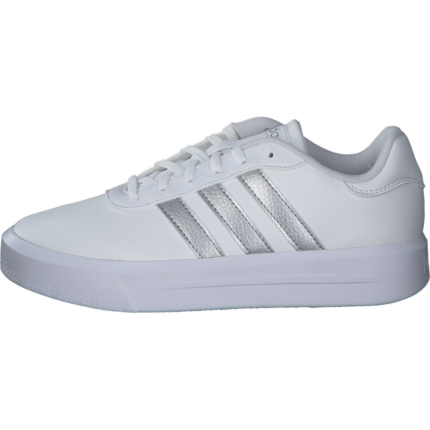 Adidas Core Court Platform, Sneakers Low, Damen, weiß silber