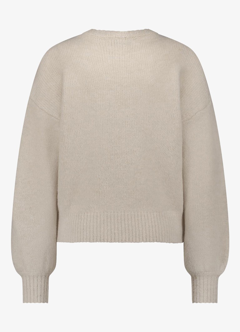 Maglione Nour a maglia fine di Studio Anneloes, in misto lana con ricami.