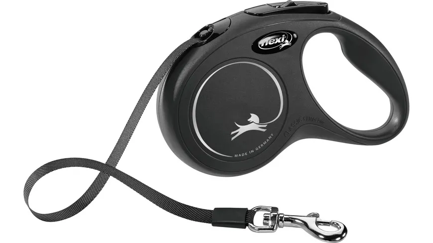 flexi Gurt-Leine New Classic schwarz S 5 m Hundezubehör