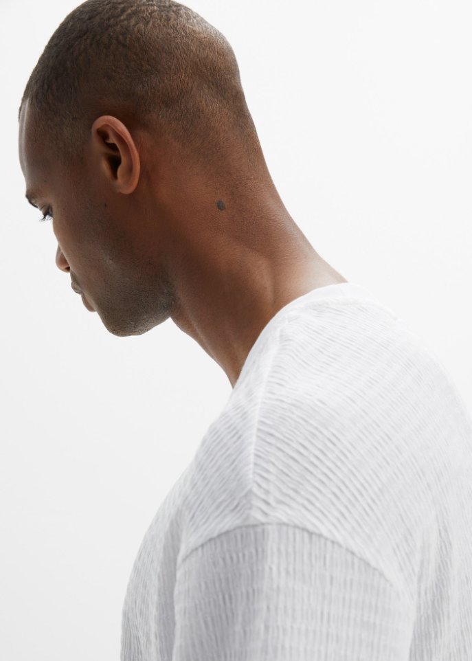 Nachhaltiges T-Shirt aus Strukturware, Loose Fit