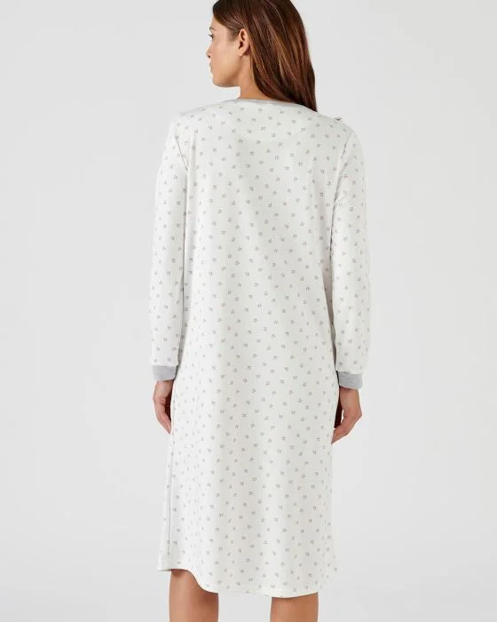 Chemise de nuit manches longues maille interlock Thermolactyl