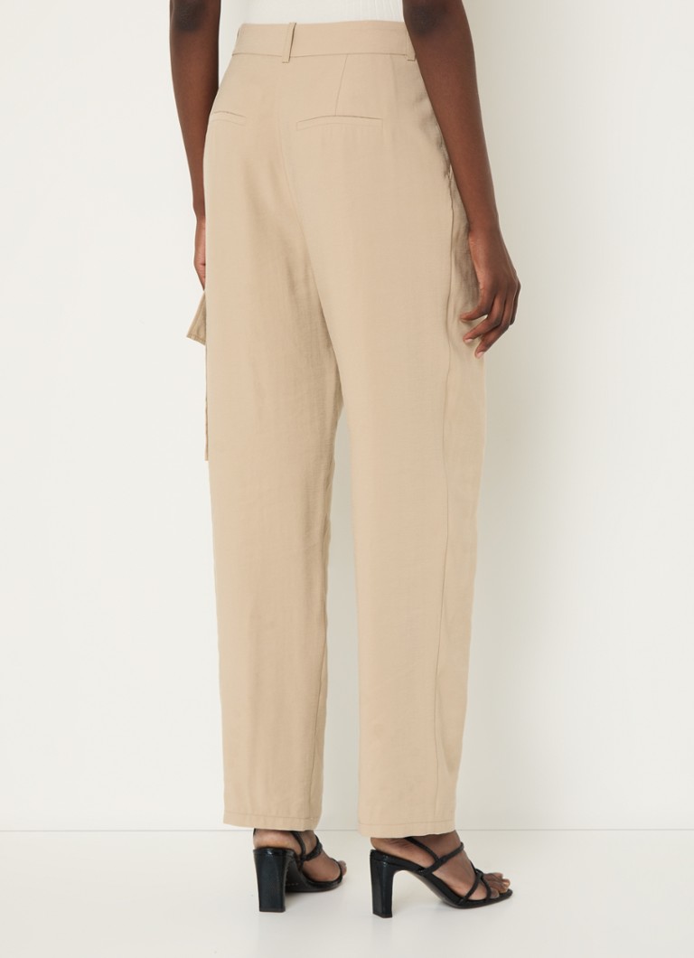 ba&sh Loik high waist straight fit trousers with side pockets
