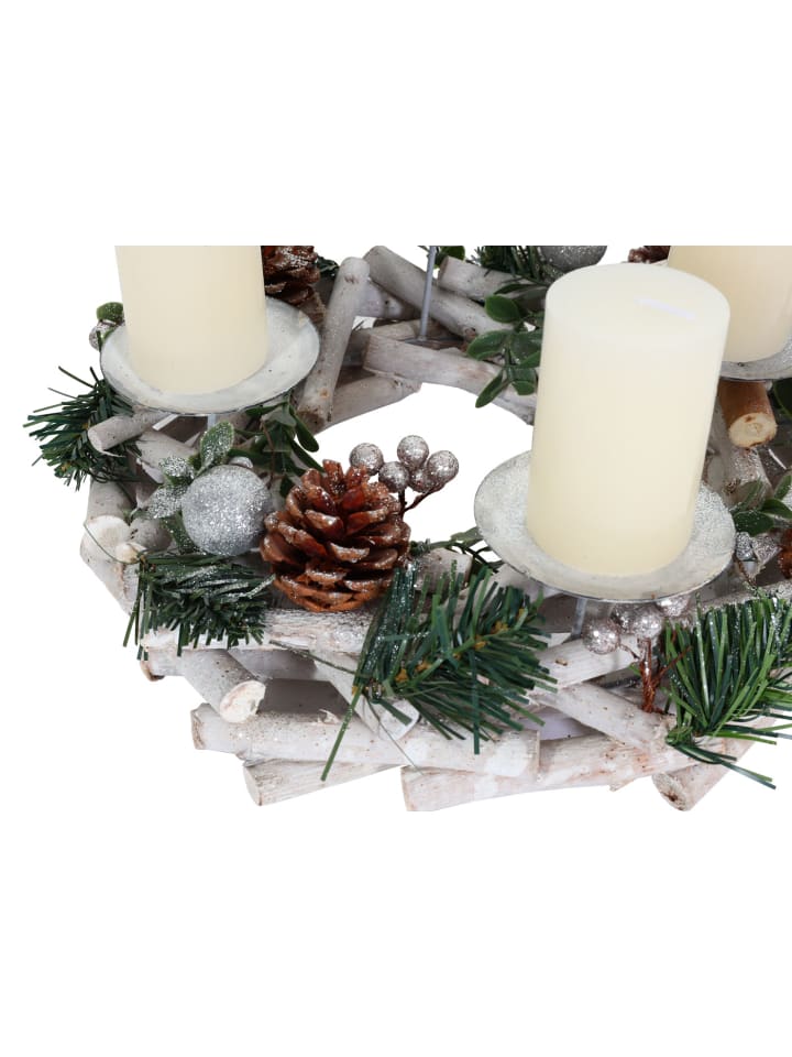 MCW Adventskranz M12 rund, Mit Kerzen günstig kaufen onesize