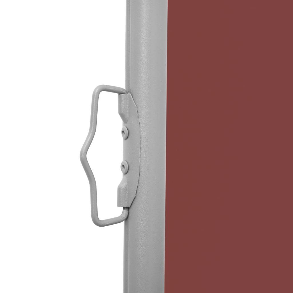 vidaXL Balkonsichtschutz Ausziehbare Seitenmarkise Braun 100 x 600 cm