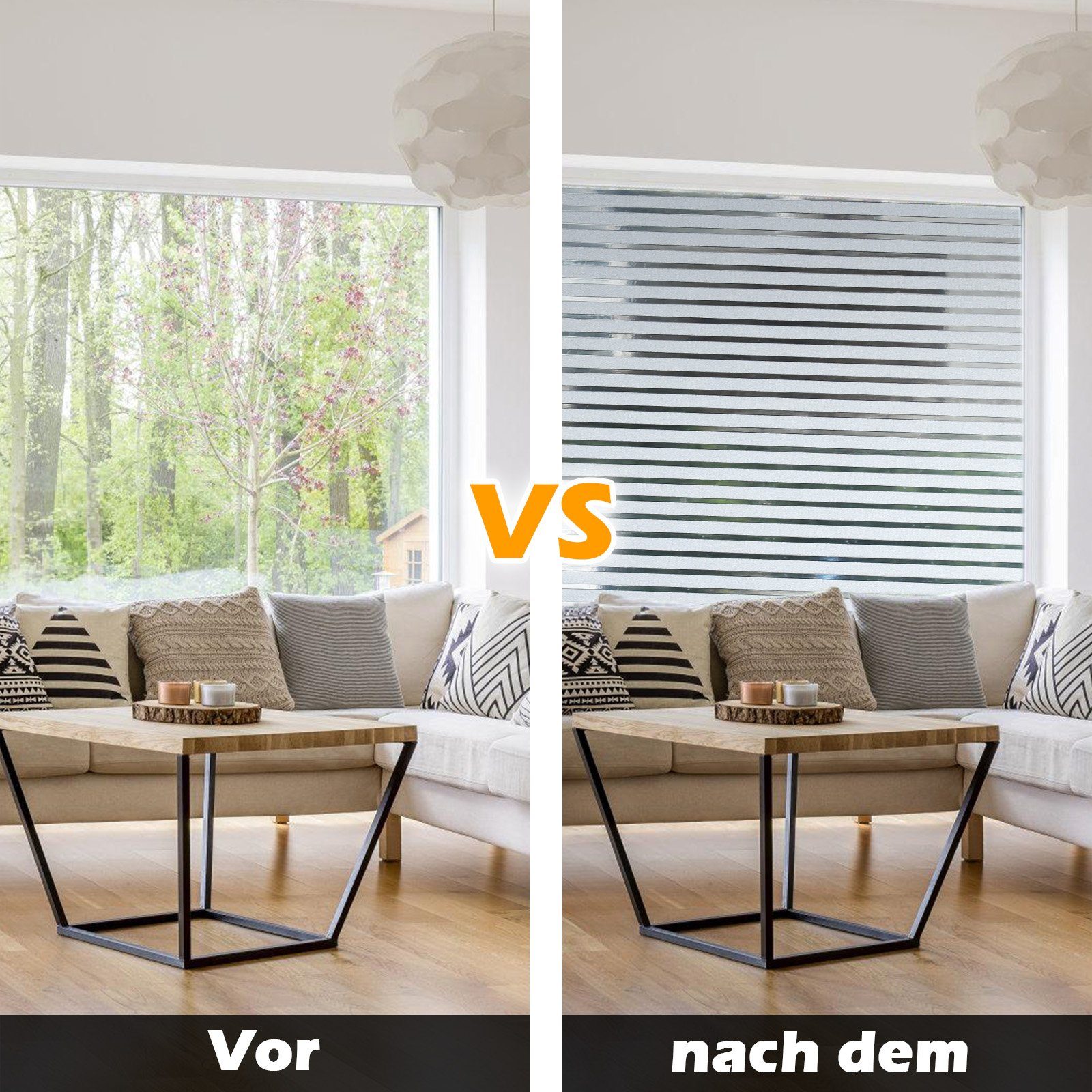 Fensterfolie Fensterfolie Milchglasfolie Selbstklebend Sichtschutzfolie Fenster, Yakimz