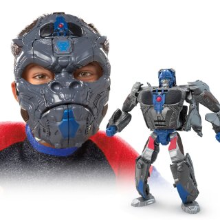 Transformers: Aufstieg der Bestien 2-in-1 Roleplay-Maske / Actionfigur Optimus Primal 23 cm