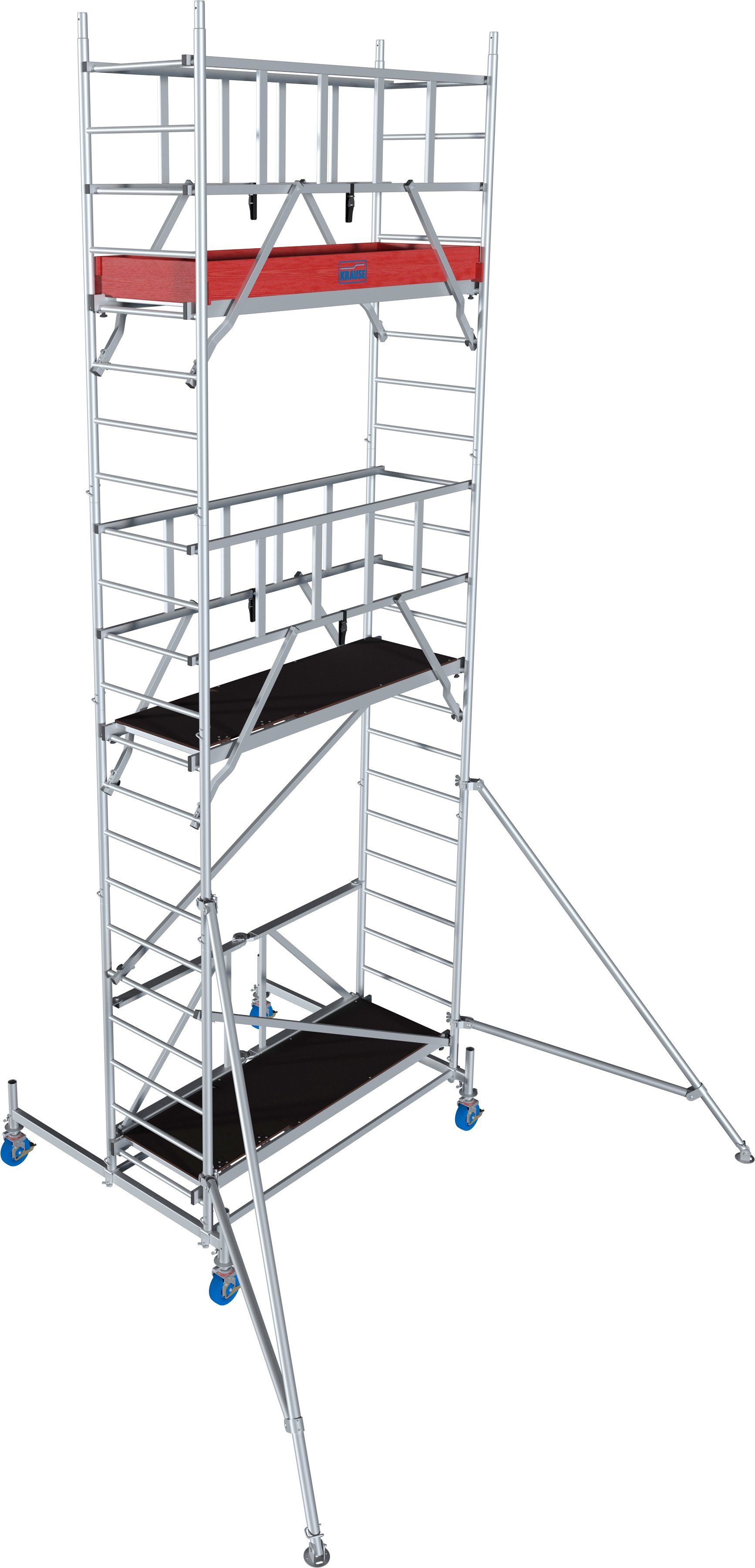 KRAUSE Fahrgerüst ProTec XS Alu-FaltGerüst, (Set), Arbeitshöhe: 6,8 Meter