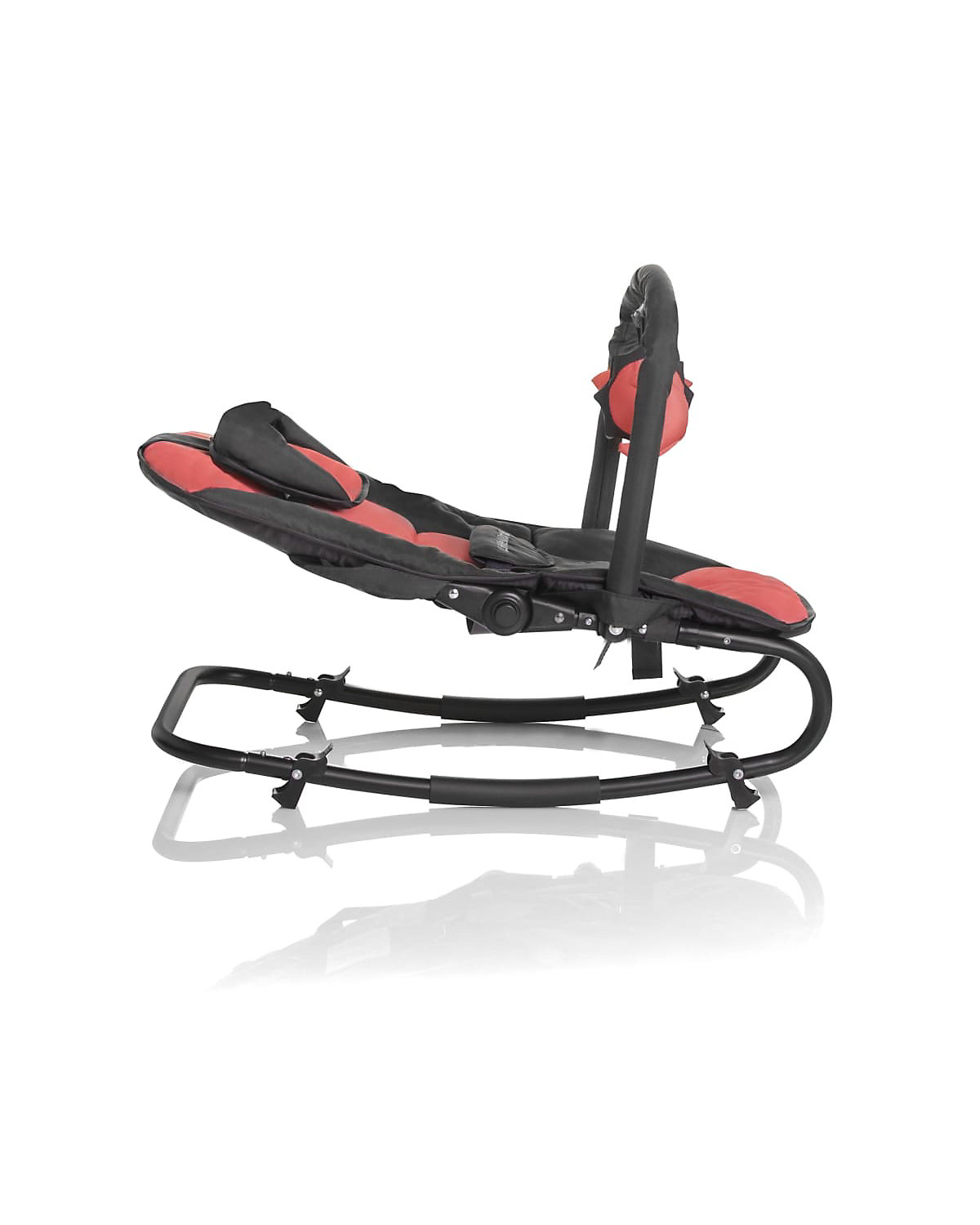 Babywippe Stardust Schwarz und Rosa Pink