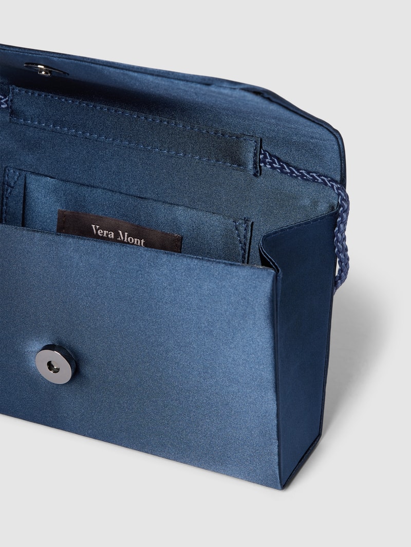 Umhängetasche aus Satin in marineblau