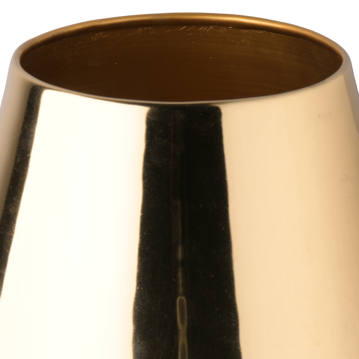 Großer Blumentopf in Gold-Optik