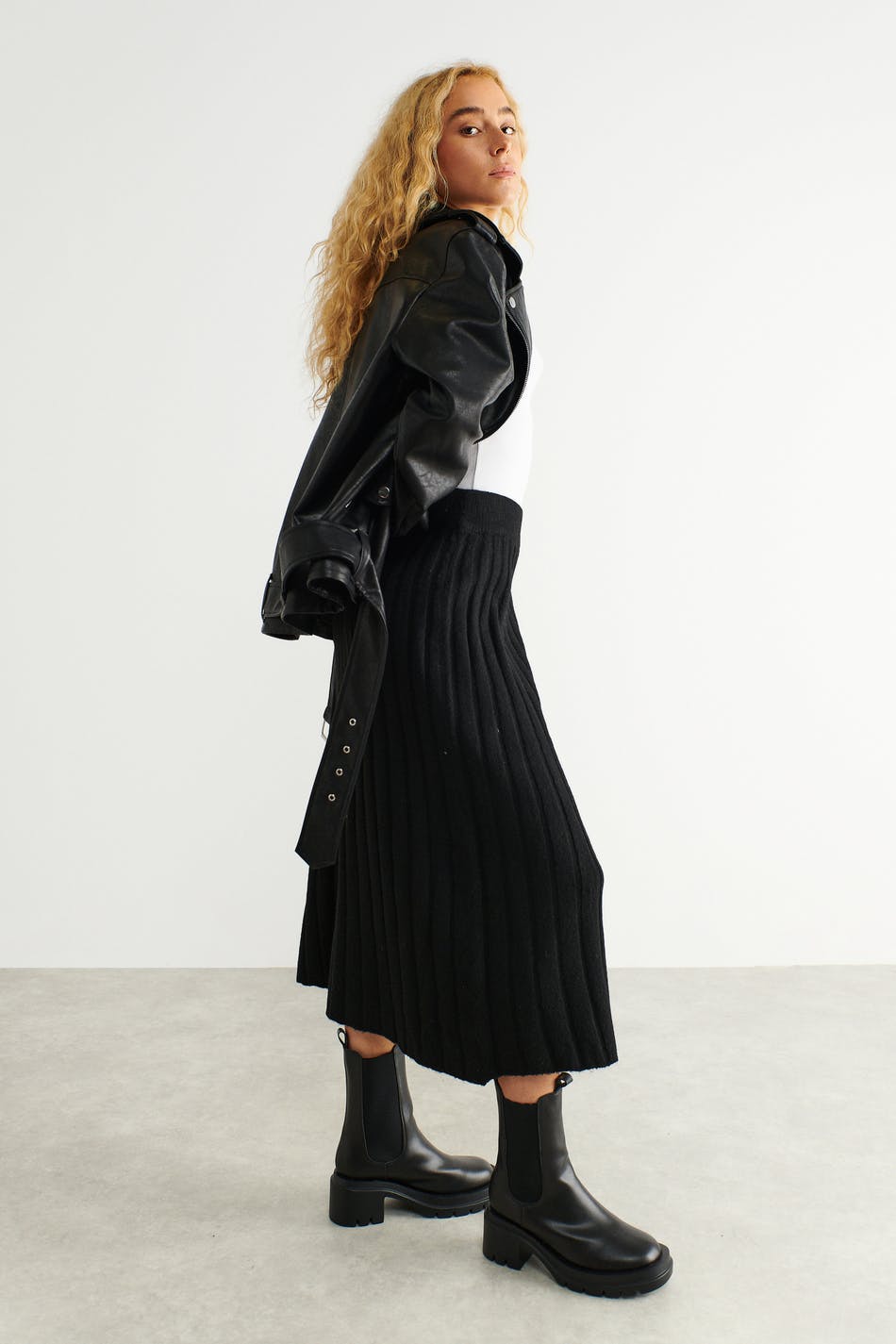 Malin knitted skirt