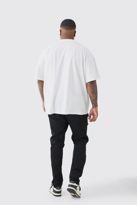 Plus Oversize T-Shirt mit Official City Print