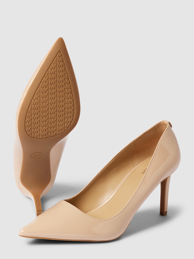 Pumps im Lack-Look Modell 'ALINA' in beige