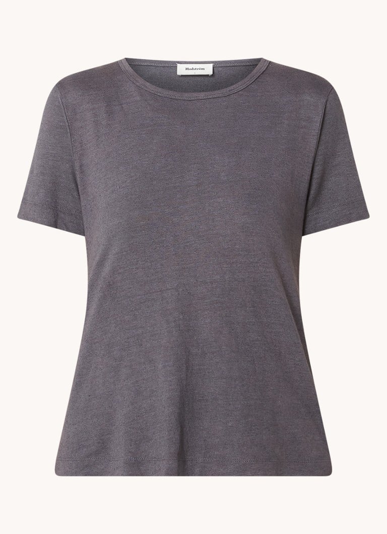 T-shirt Modström Holt in misto lino