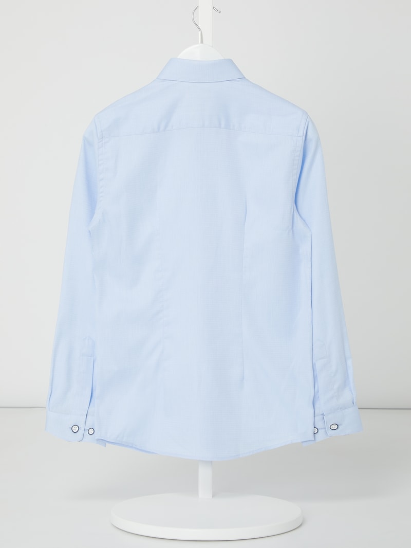 Super Slim Fit Hemd aus Baumwolle in hellblau