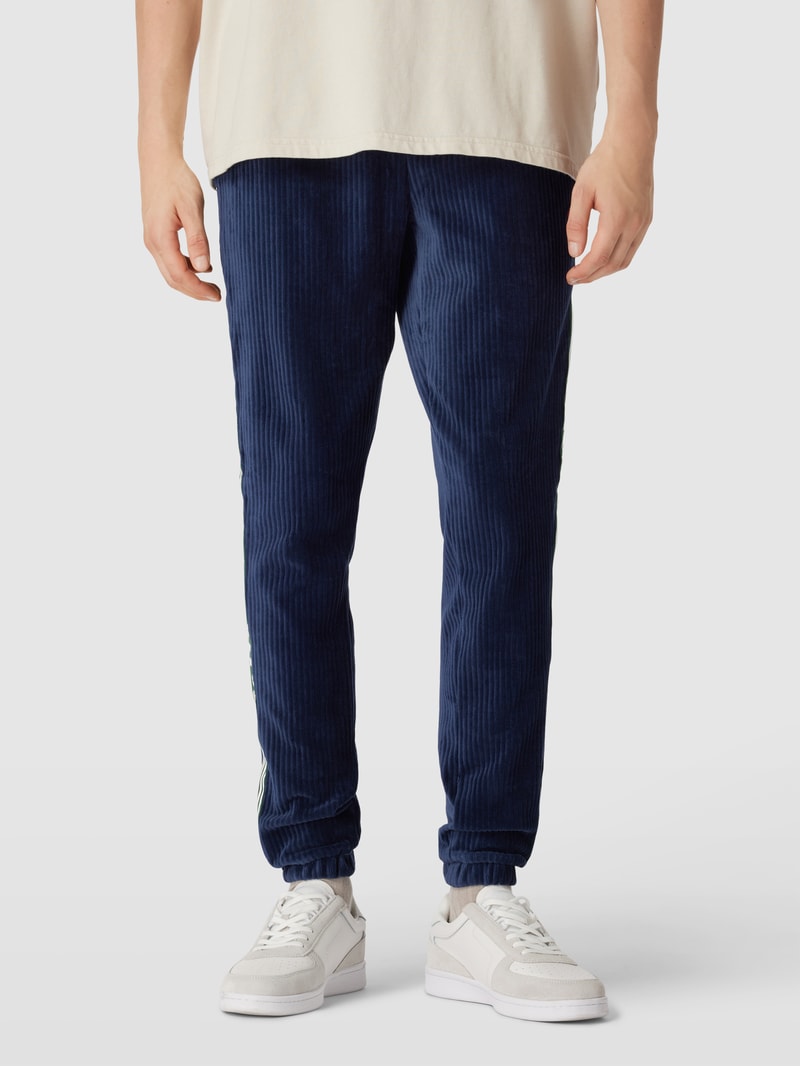 Sweatpants aus Cord Modell 'Sidaq' in marineblau