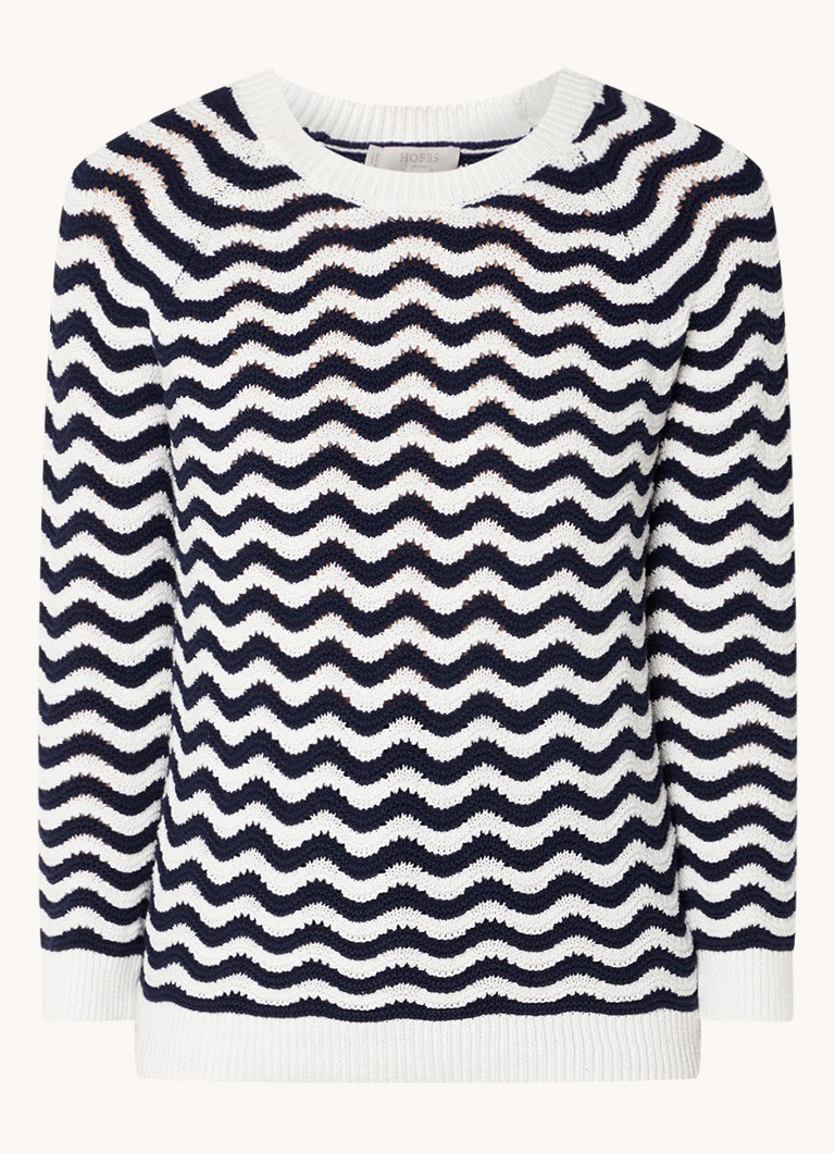 Maglione Hobbs Lulu a maglia fine con motivo traforato