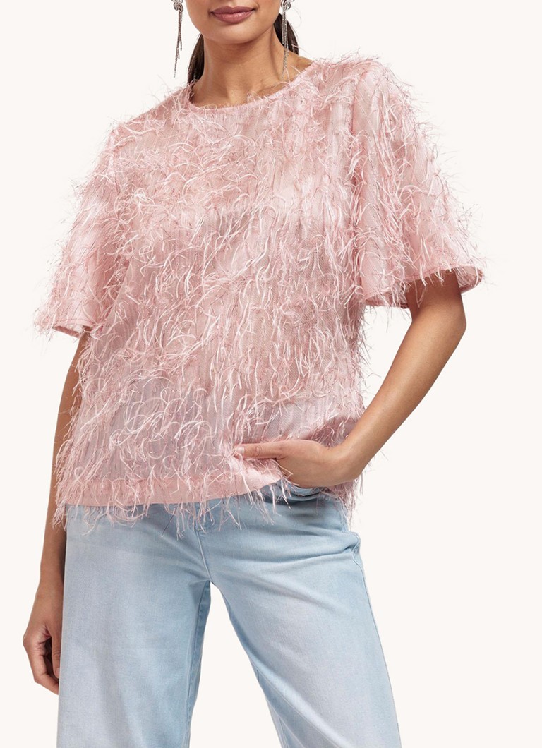 Τοπ Studio Anneloes Madison με lurex και κρόσσια