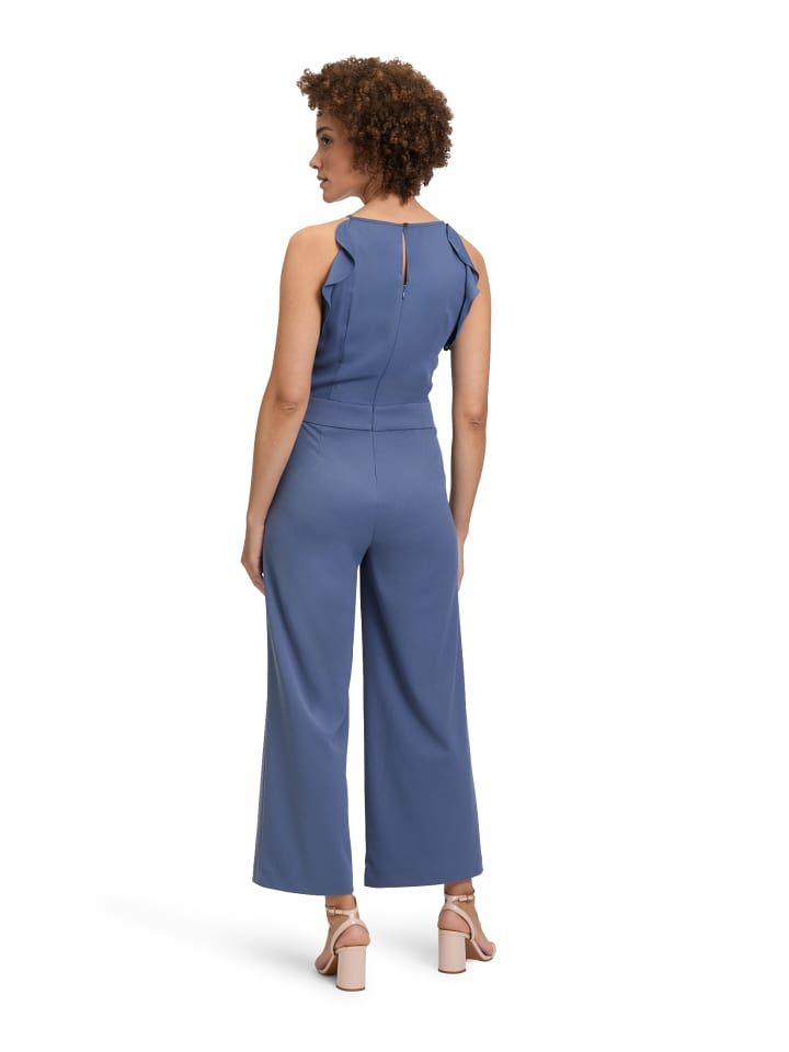 Vera Mont Jumpsuit mit Volant in Blue Stone günstig kaufen