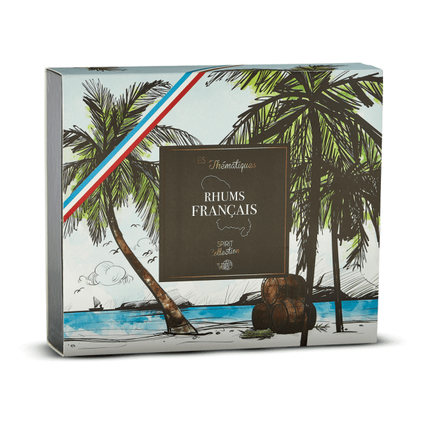 Coffret 4 WIT Rhum Français + 2 verres