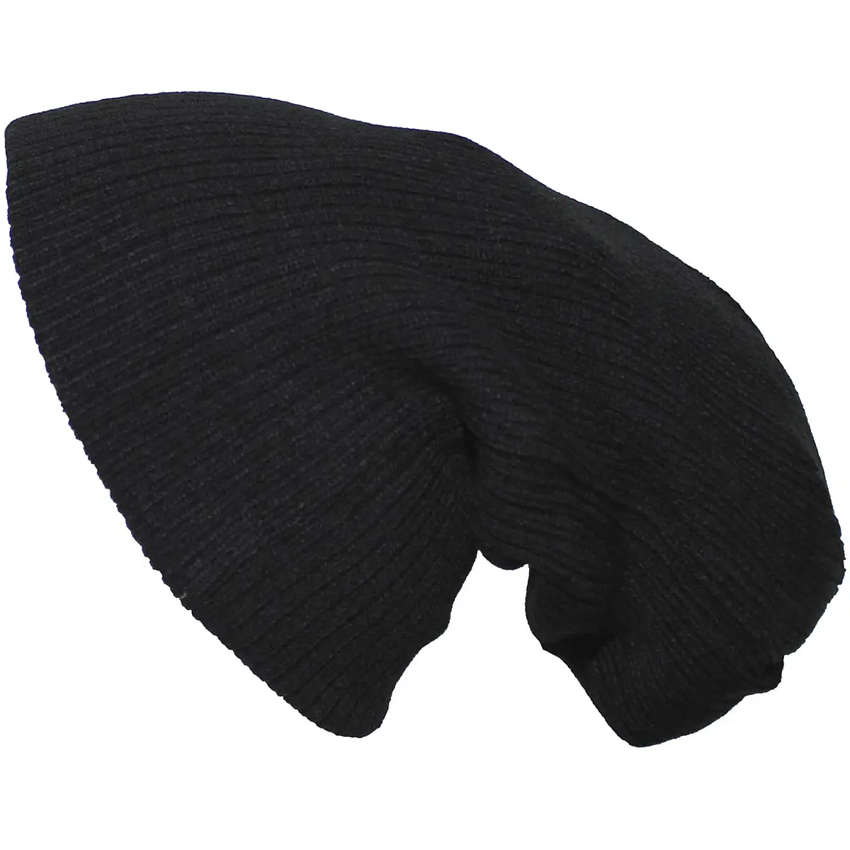 Slouch Beanie Strickmütze schwarz