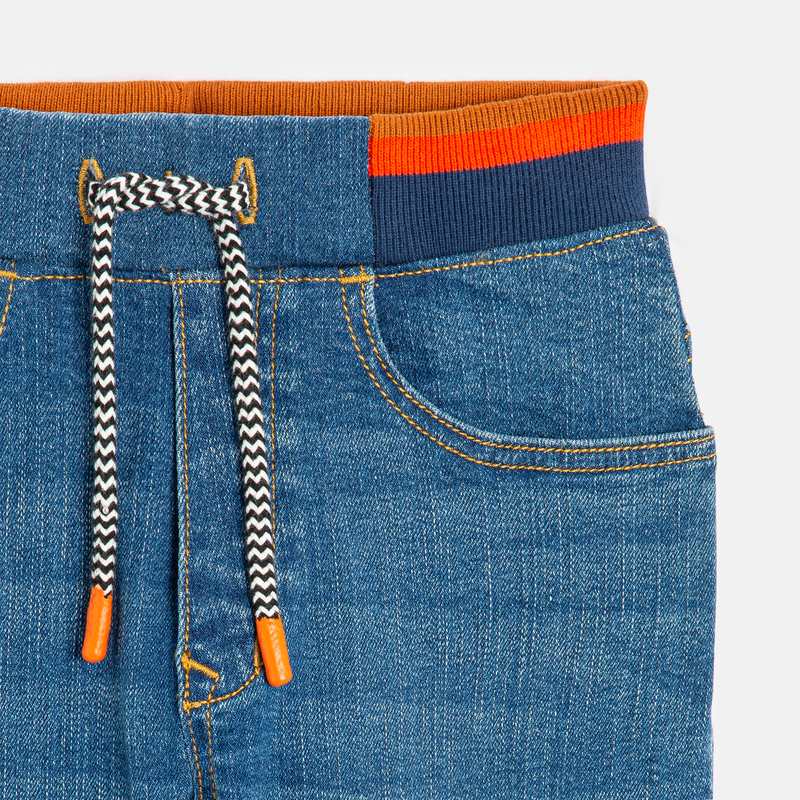 Jean droit garçon denim bleu stone Catimini