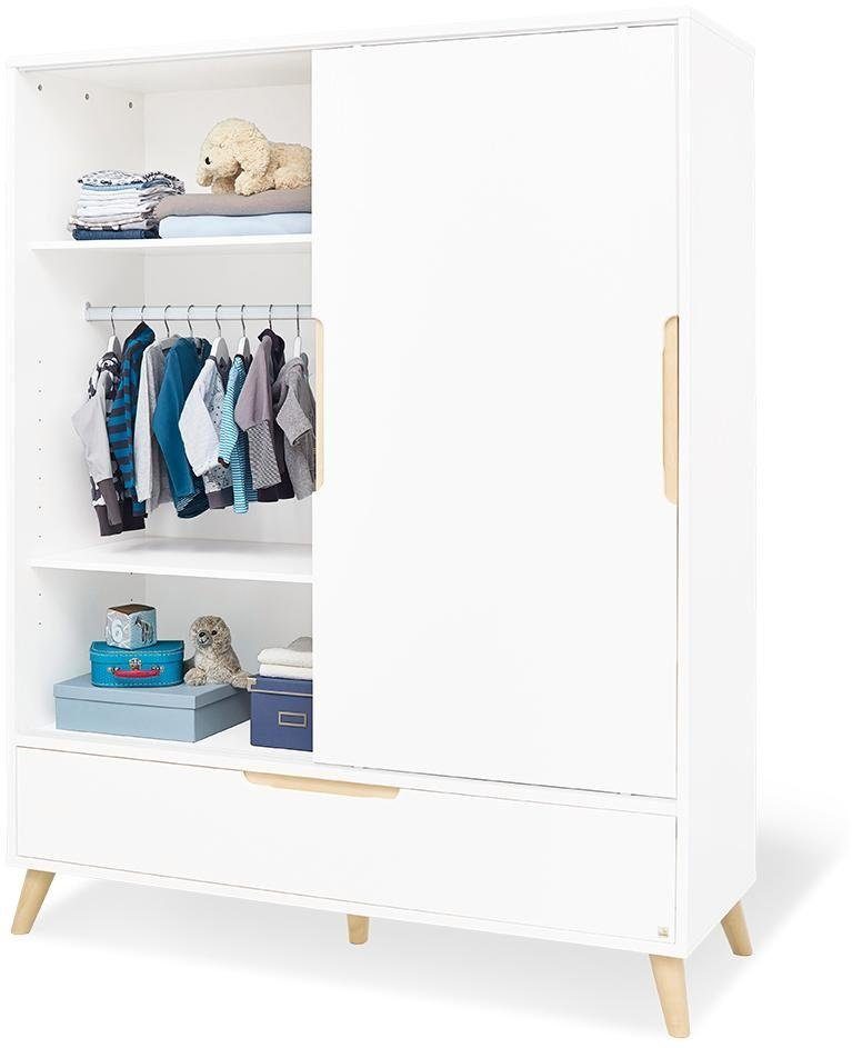 Pinolino® Babyzimmer-Komplettset Move, (Set, 3-St., Kinderbett, Schrank, Wickelkommode), breit groß; mit Kinderbett, Schrank und Wickelkommode; Made in Europe