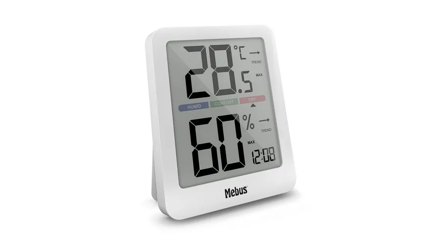 Mebus Thermo/Hygrometer weiß