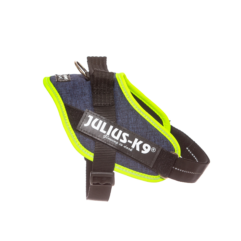 JULIUS-K9 Hundegeschirre JULIUS-K9 IDC Powergeschirr Mini neon mix blau groß