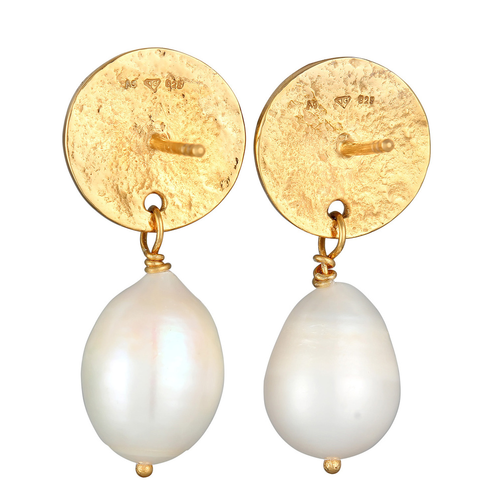 Elli PREMIUM Elli PREMIUM Boucles d'Oreilles Femmes pendentif d'oreilles plaquette organique a Boucles d'oreilles