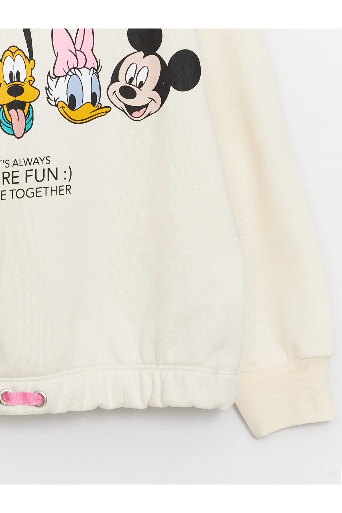 LC Waikiki  Langärmliger Kapuzenpullover für Mädchen mit Disney-Aufdruck