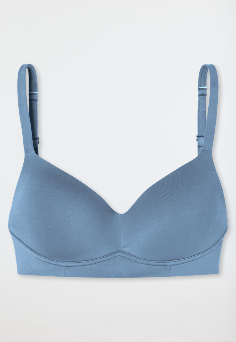 Soft-BH mit Schale und gleitenden Cups blaugrau - Unique Micro