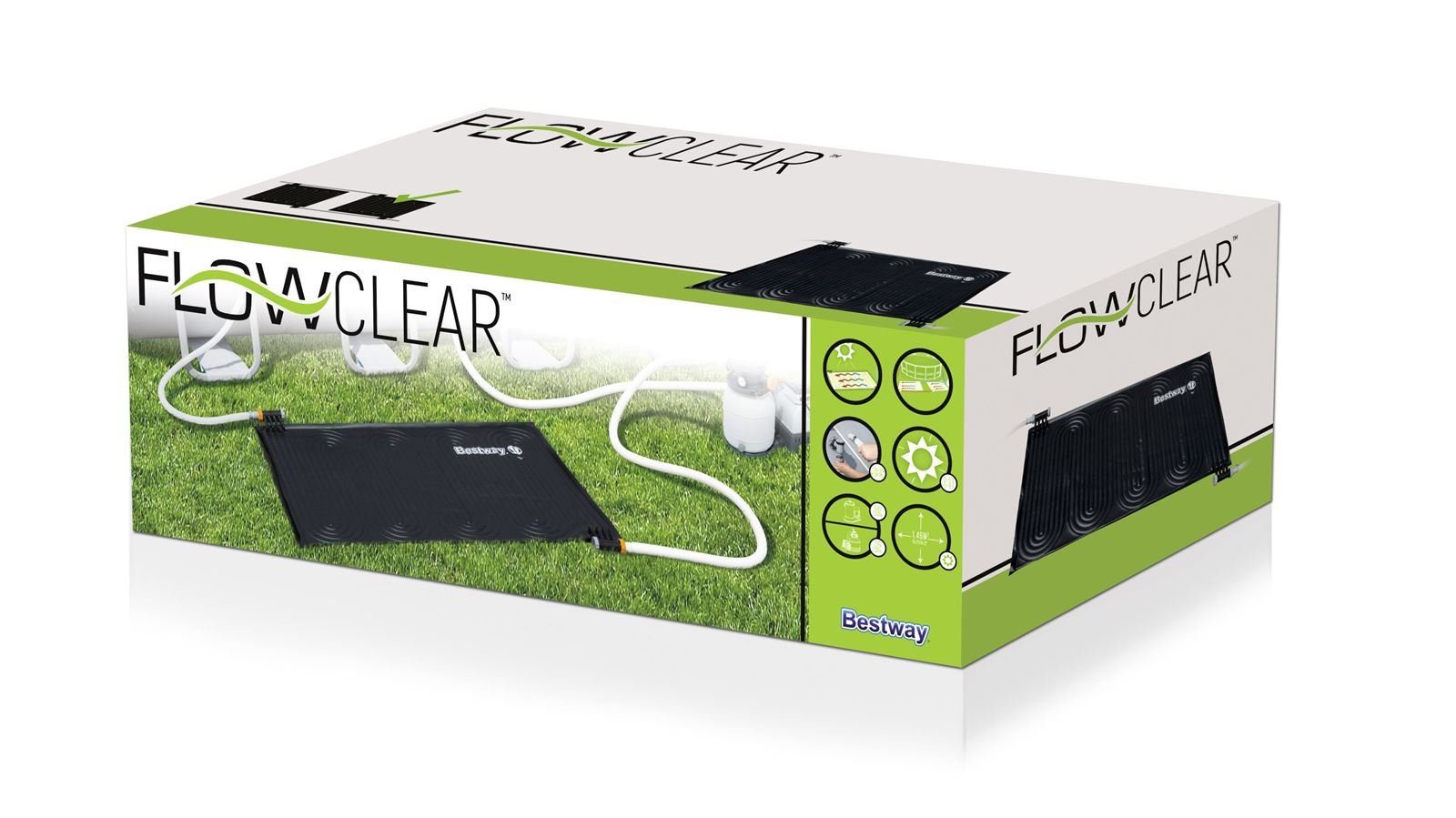 Bestway Pool-Solarkollektor Bestway Flowclear Solar-Poolheizung 110 x 171 cm, (Bestway Flowclear Solar-Poolheizung für Filtersysteme)