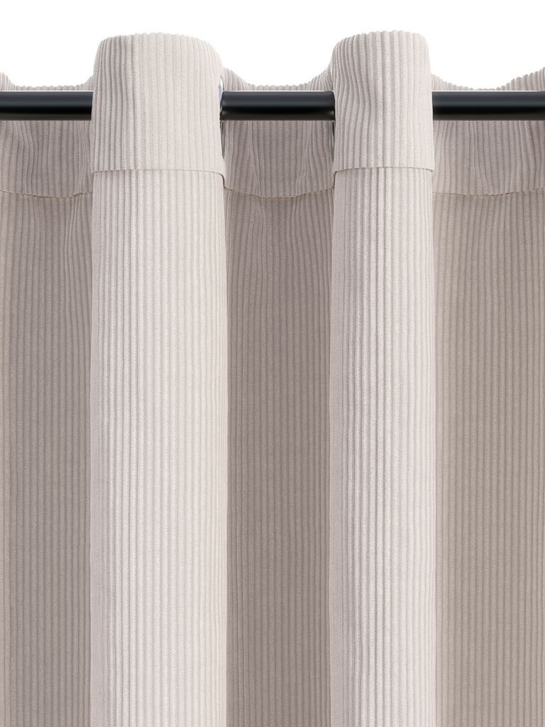 TOTAK TOTAK gardin 1x140x300cm kordfløyel beige