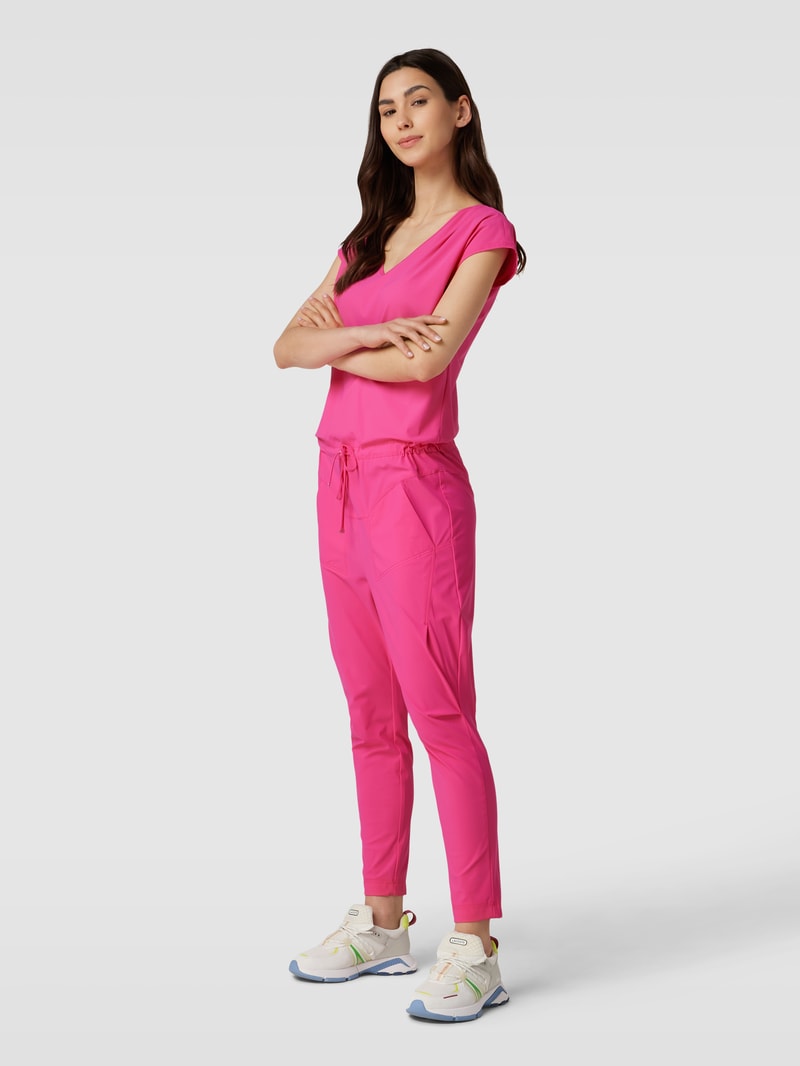 Jumpsuit mit V-Ausschnitt Modell 'GIRA' in pink