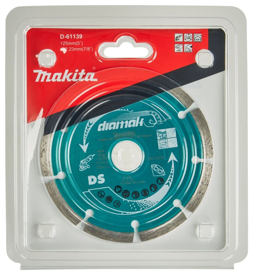 Makita Zubehör D-61139 Diamanttrennscheibe 125 x 22,23