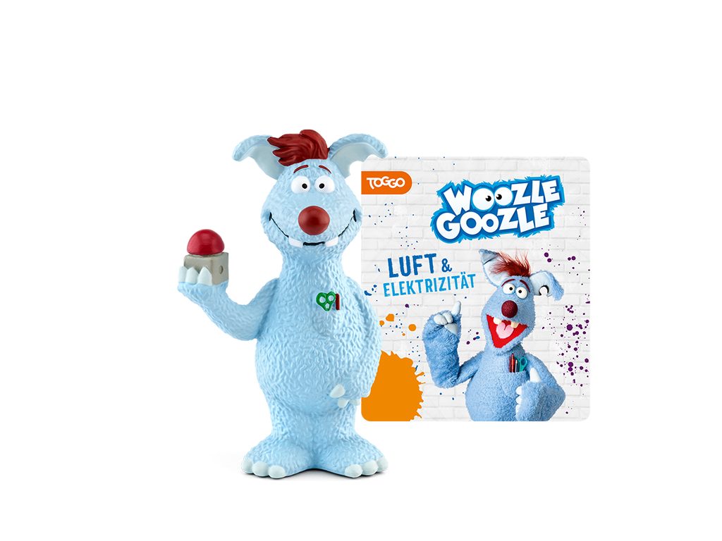 tonies Hörspielfigur Tonies-Woozle Goozle - Luft & Elektrizität, (1-St), Magnethaftend, handbemalt, integrierter NFC-Chip, Material: Kunststoff
