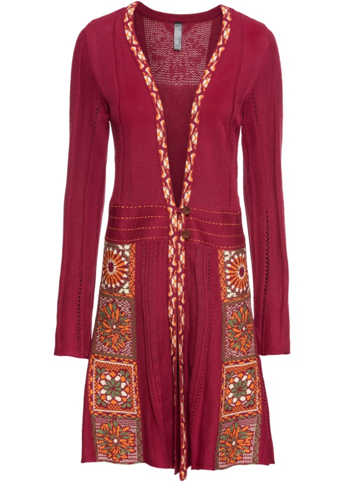 Longstrickjacke