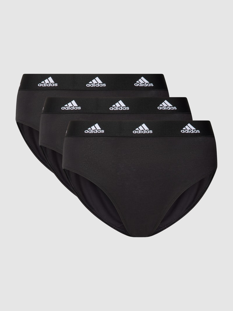 Slip mit Logo-Print in schwarz