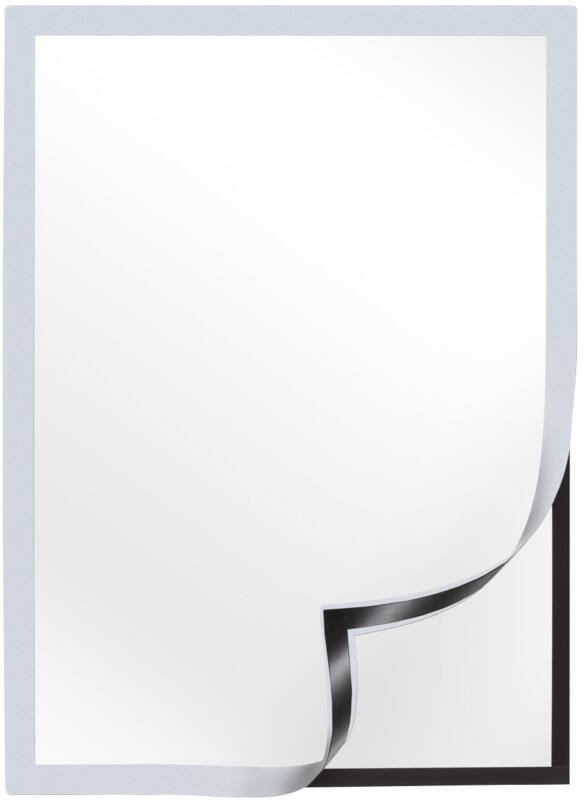 Viking DIN A4 Inforahmen Selbstklebend Silber Kunststoff 23,4 (B) x 0,6 (T) x 32,6 (H) cm 2 Stück