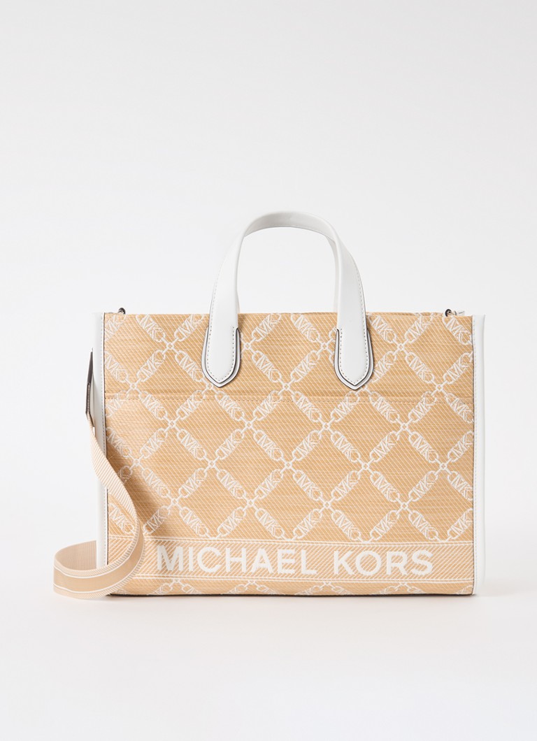 Michael Kors Gigi -käsilaukku irrotettavalla olkahihnalla ja logopainatuksella
