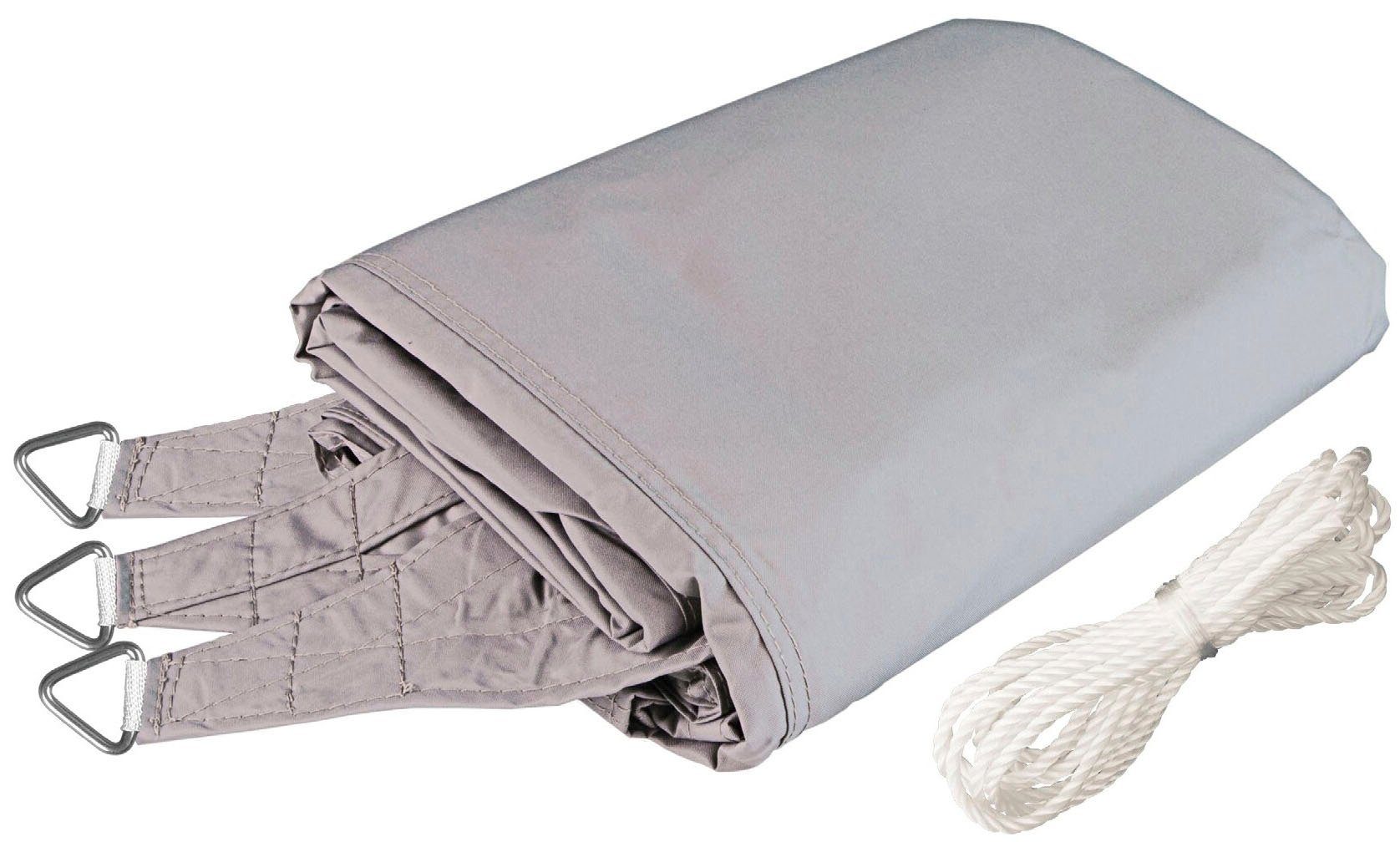 Windhager Sonnensegel Cannes Dreieck, 5x5x5m, grau
