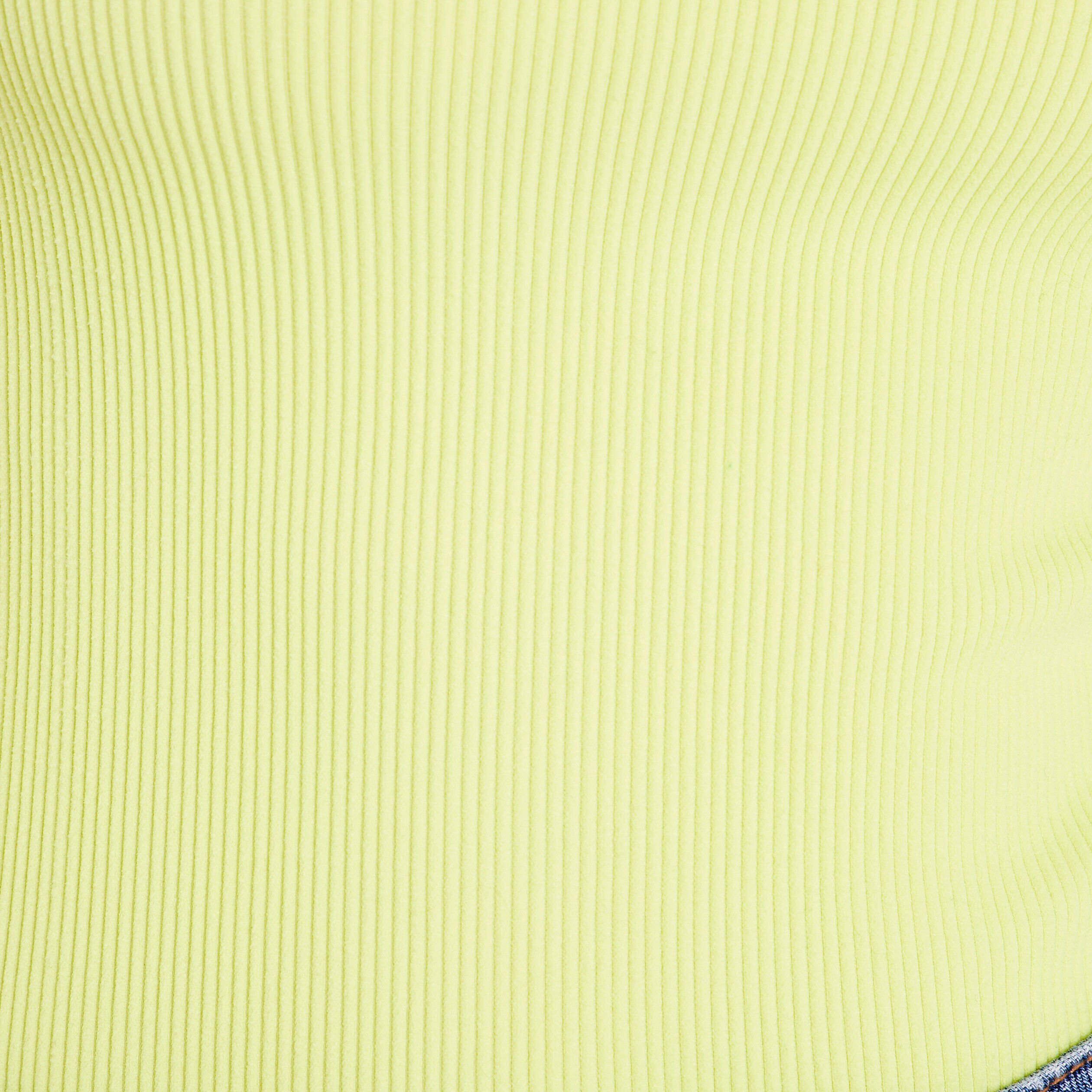 T-shirt manches courtes côtelé vert fluo femme | Cache Cache
