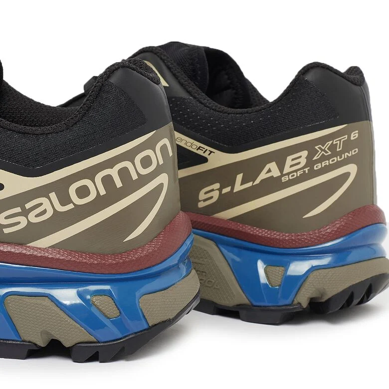 Salomon XT-6 black/falcon/cow hide
