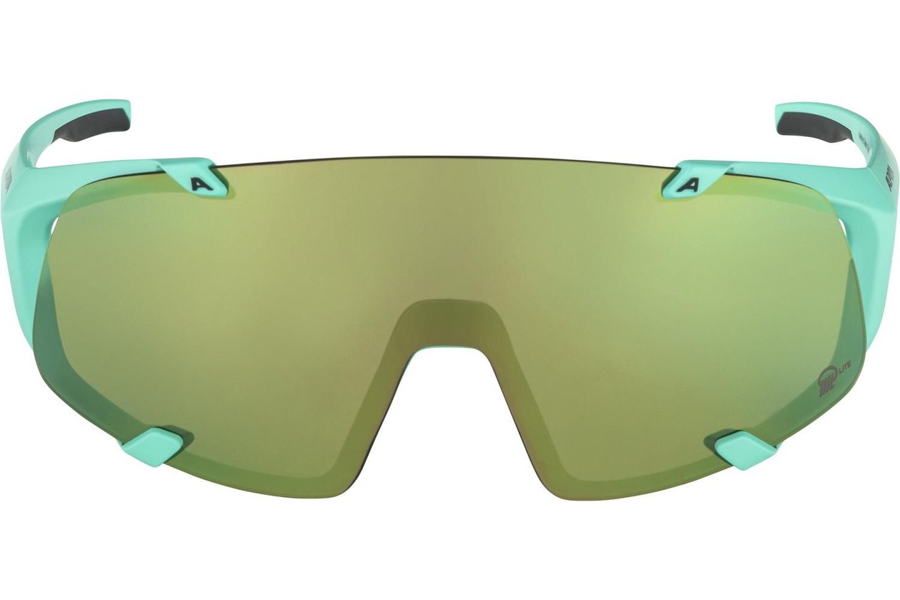 Alpina Hawkeye S Q-Lite turquoise matt / green mirror lens