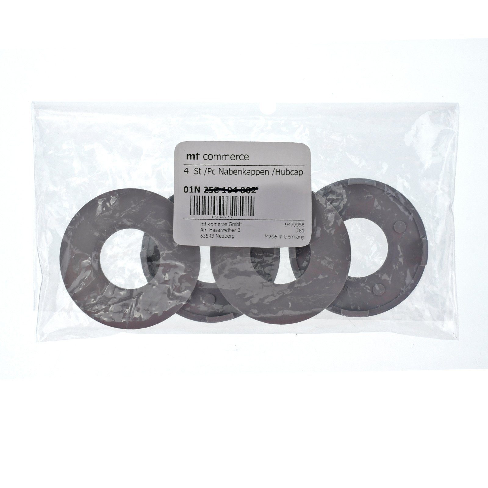 RKC Radkappe 4X 59,2mm Nabenkappen Radnaben Kappen Grau Flach für DBV Felgen