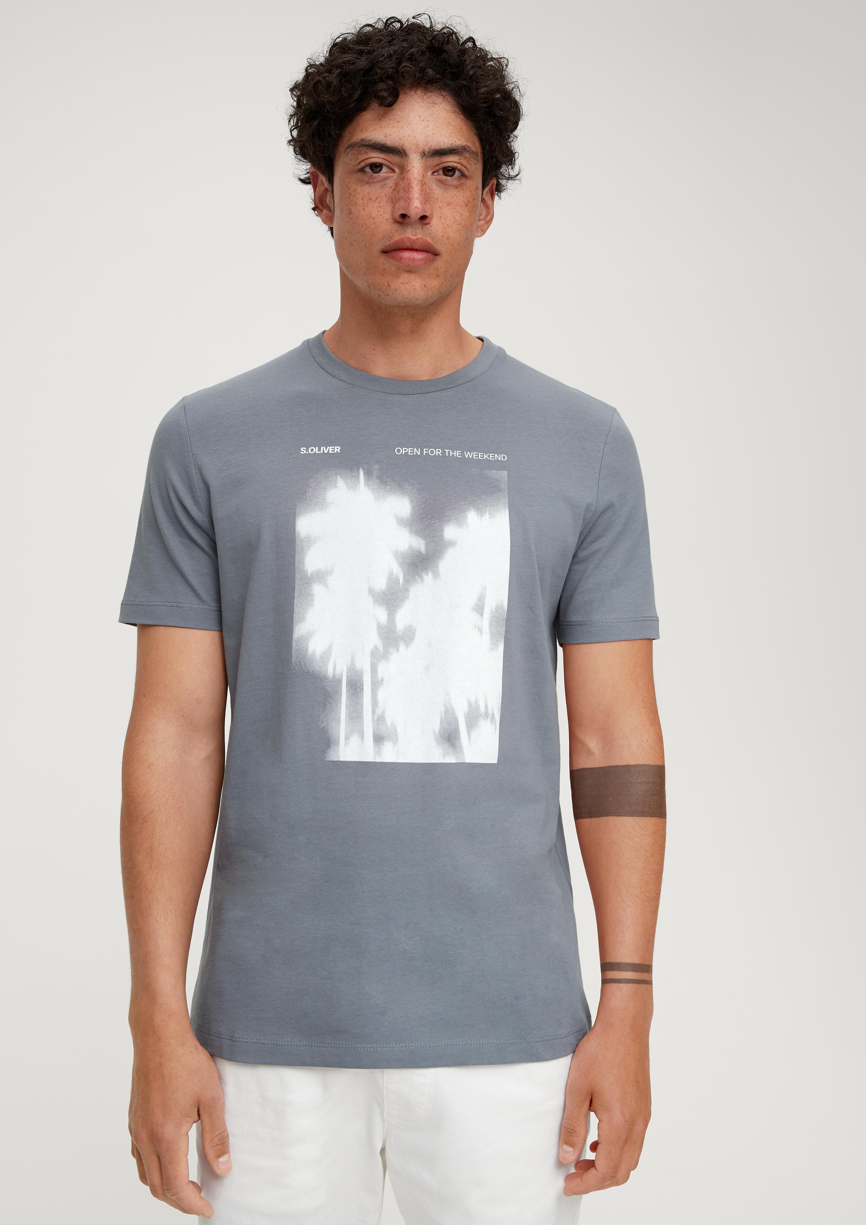 Baumwollshirt mit Frontprint  2131368-95D1