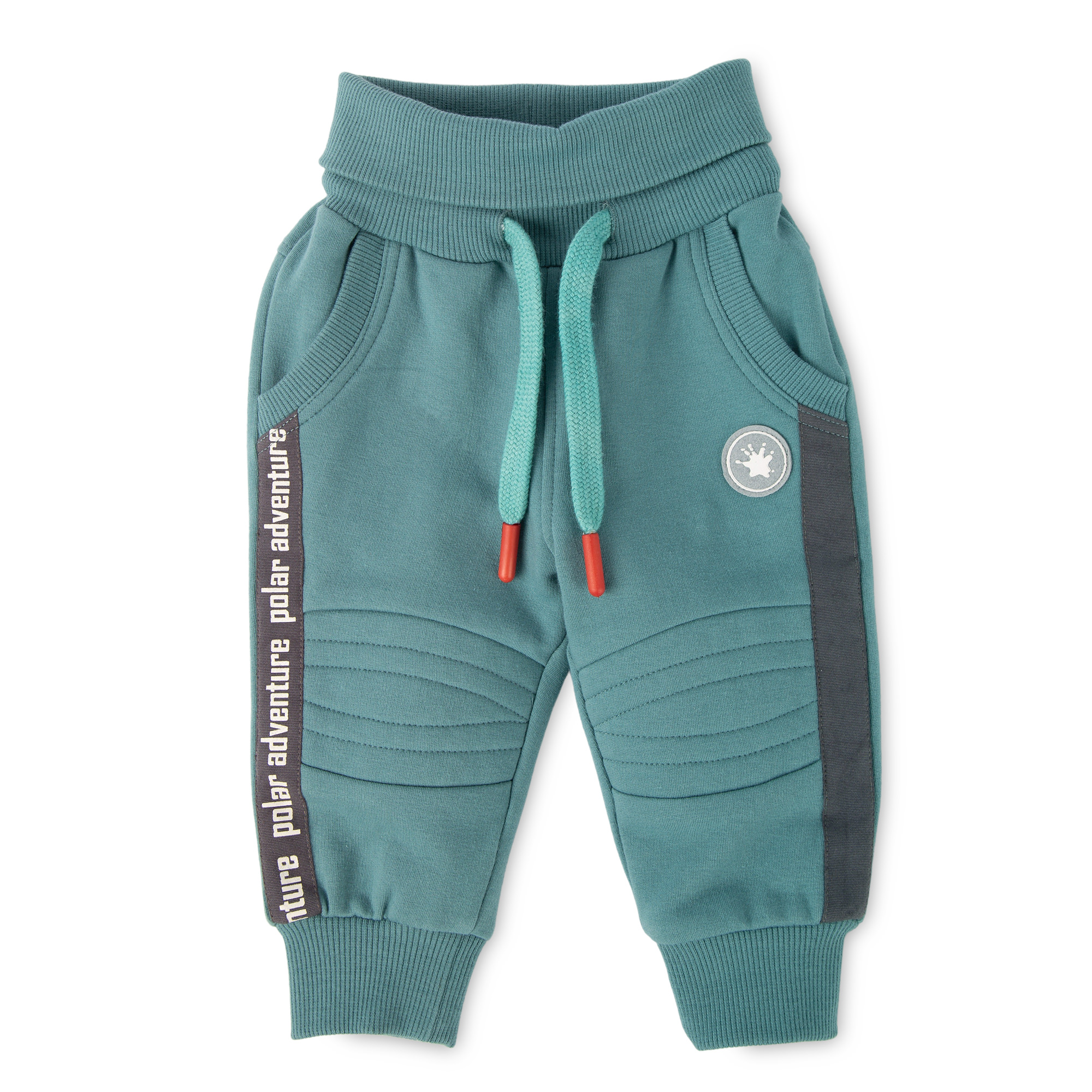 Baby Sweathose mit Beinbündchen, türkis